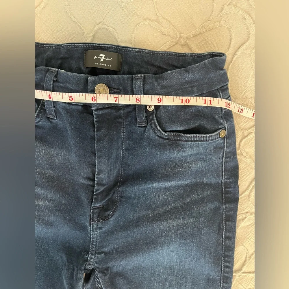 7 For All Mankind The Ankle‎ Skinny Jeans Women Size 25 Blue Denim (0576)